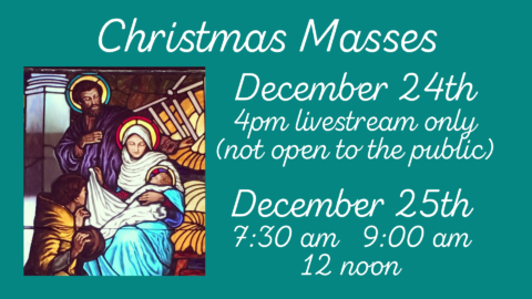 Christmas Mass Schedule | St. John The Apostle Catholic Church