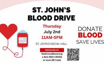 St. John’s Blood Drive – Thursday, July 2