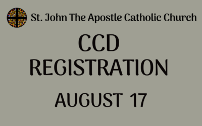 CCD Registration – August 17