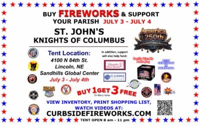 KofC Fireworks Tent – July 3 & 4