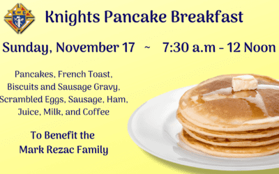 Knights Breakfast Fundraiser – November 17