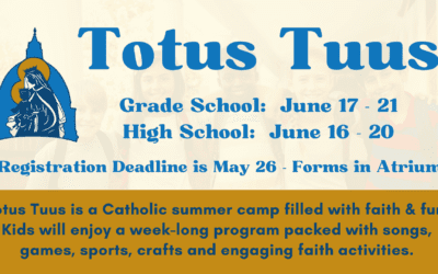 Totus Tuus Registration is Open!